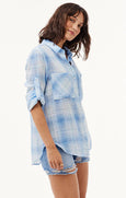 Heather Blue || Pocket Shirt