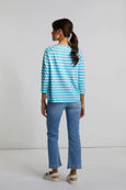 Harvey Stripe Long Sleeve || River Blue