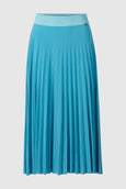 Midi Plissee Skirt || River Blue