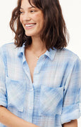 Heather Blue || Pocket Shirt