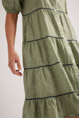 Marcela Dress || Olive Houndstooth