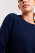 FIFI CREW SWEATER || Navy