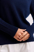 FIFI CREW SWEATER || Navy