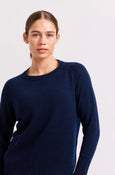 FIFI CREW SWEATER || Navy