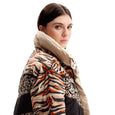 Animal Print Puffer Coat