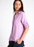 Orchid Blush || Split Back Button Down