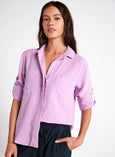 Orchid Blush || Split Back Button Down