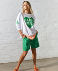 Happy Vibes Sweat || White