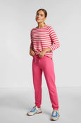 Harvey Stripe Long Sleeve || Raspberry