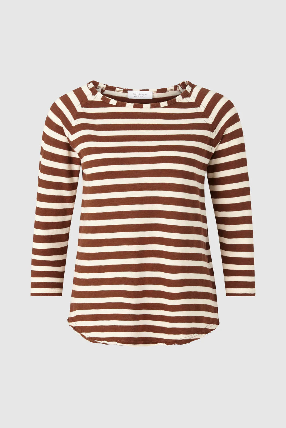 Harvey Stripe Long Sleeve || Cacao