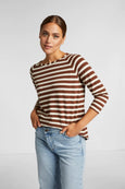 Harvey Stripe Long Sleeve || Cacao