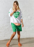 Happy Vibes Sweat || White