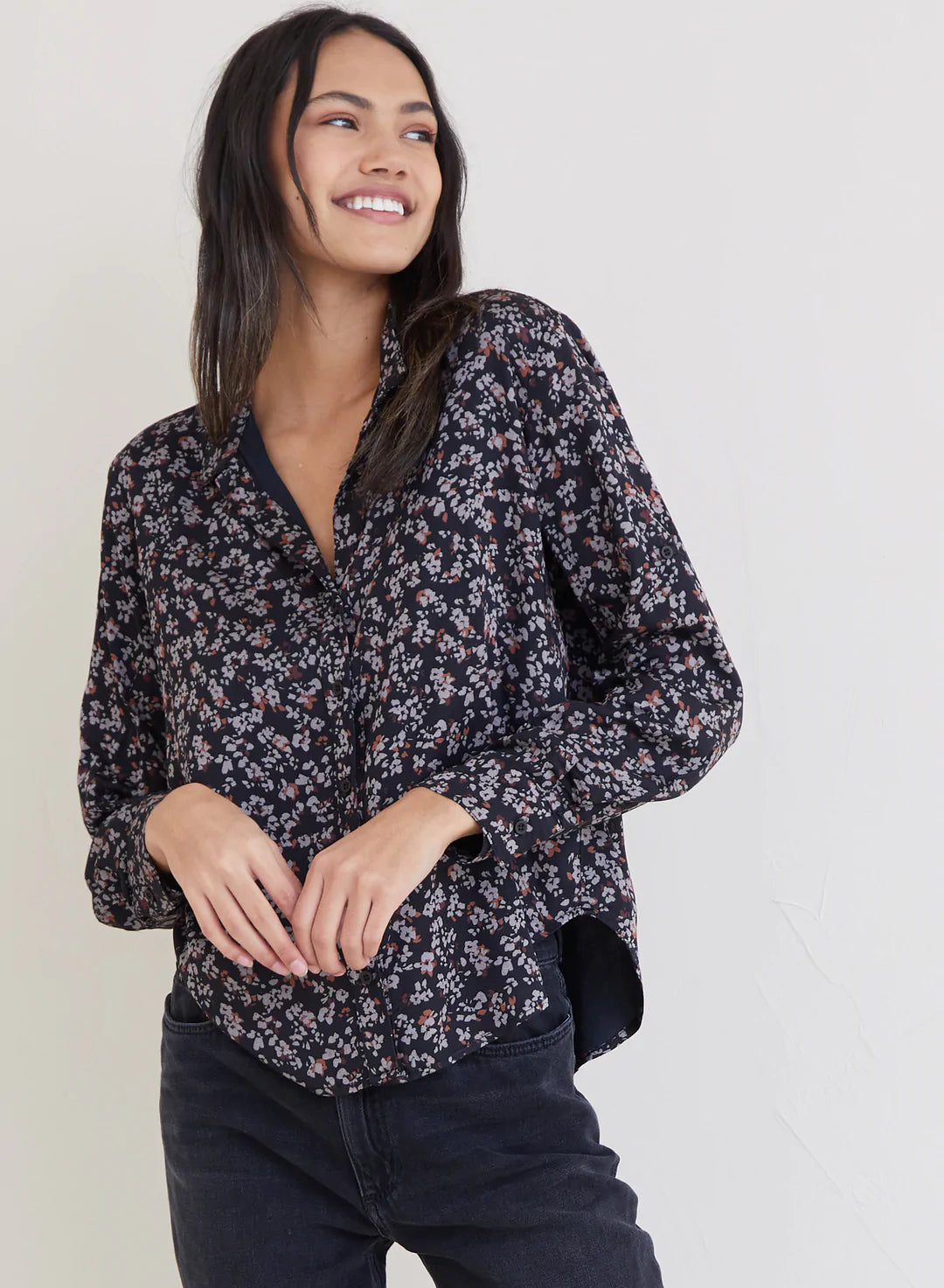 Floral Capri || Button Down