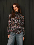 Smocked Blouse || Evening Floral