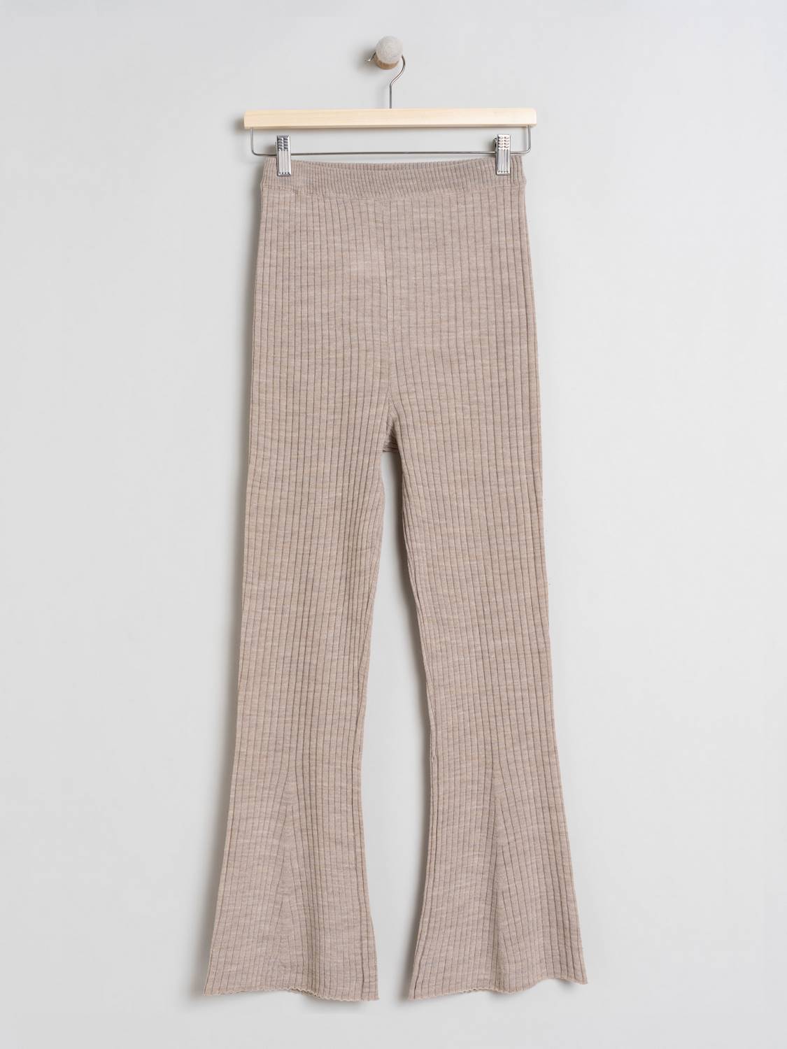 FS236 Ribbed Flares || Beige