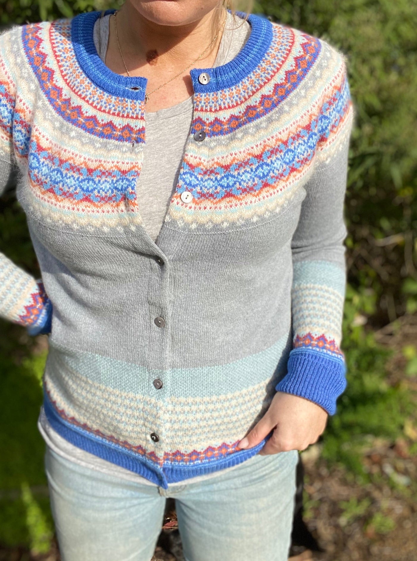 Alpine Cardigan || Cornflower