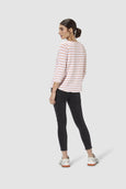 Harvey Stripe Long Sleeve || Peach