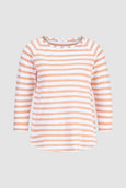 Harvey Stripe Long Sleeve || Peach