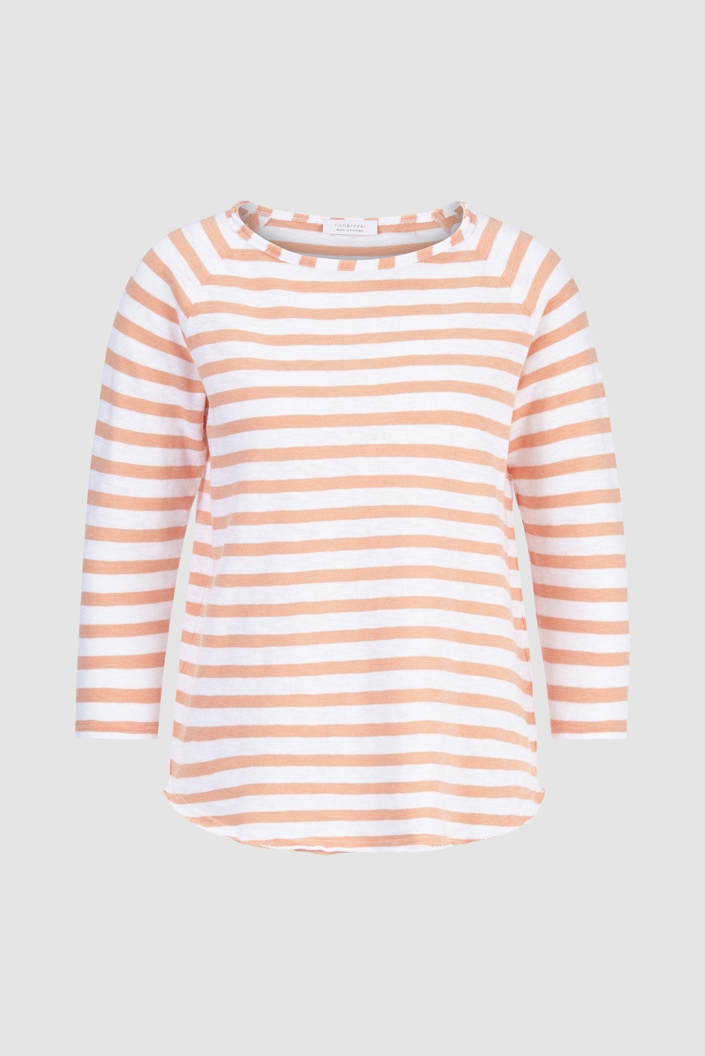 Harvey Stripe Long Sleeve || Peach