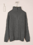 Recycled Turtleneck Sweater || Khaki