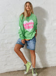 Happy Vibes Sweat || Green
