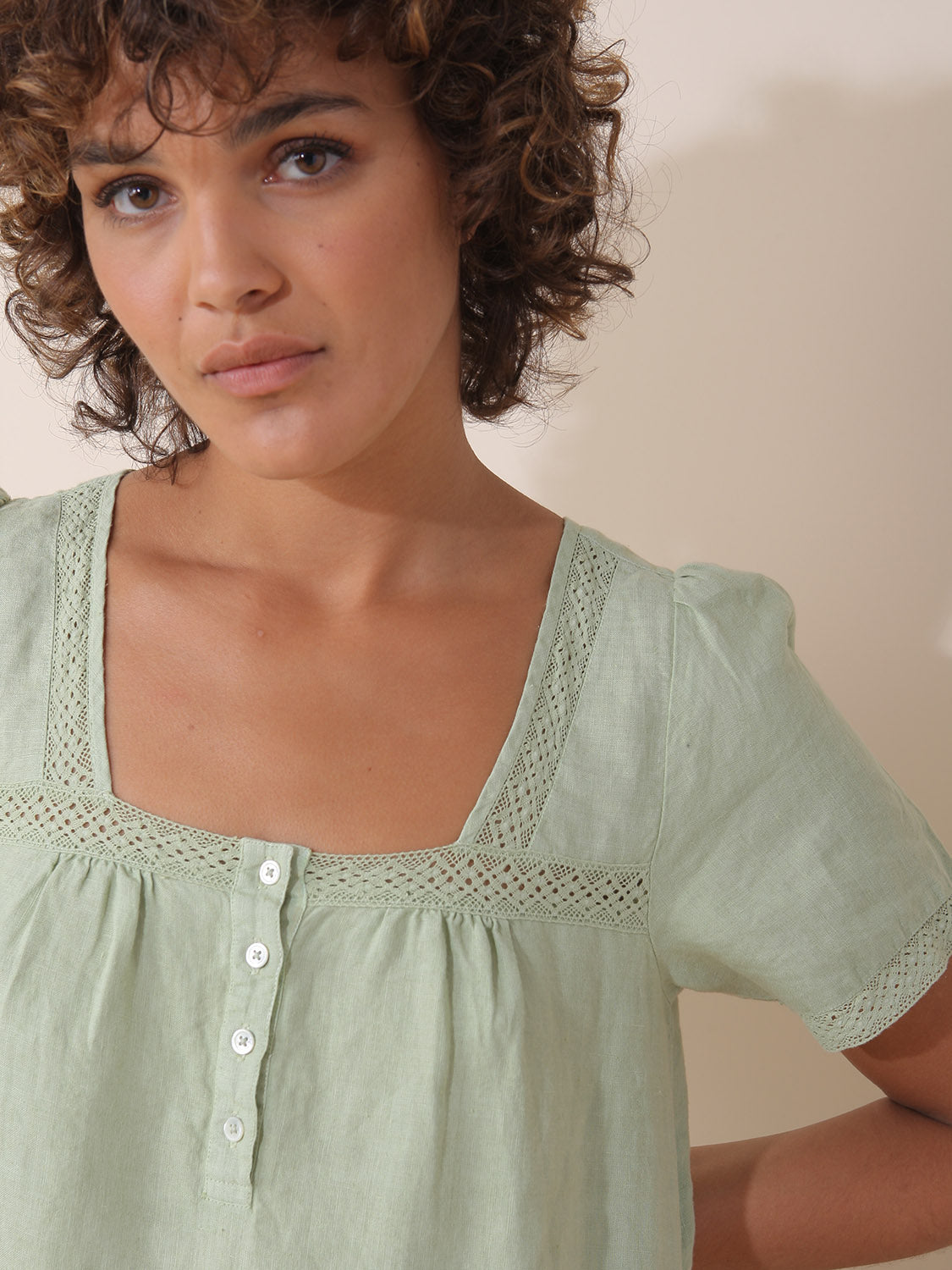 SK222 Hemp Romantic Dress