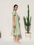 SK222 Hemp Romantic Dress