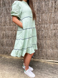 Marcella Dress || Pistachio
