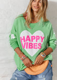 Happy Vibes Sweat || Green