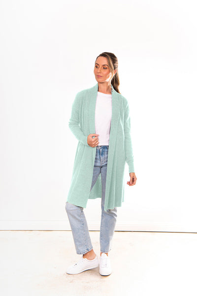 Emily Edge to Edge Cardi || Seafoam