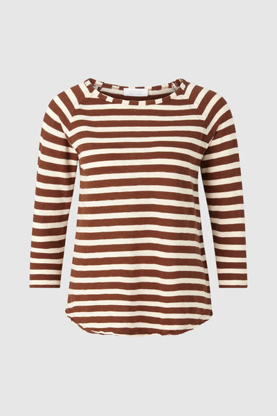 Harvey Stripe Long Sleeve || Cacao