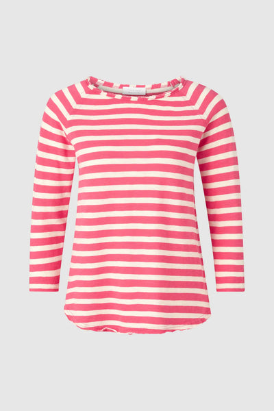 Harvey Stripe Long Sleeve || Raspberry