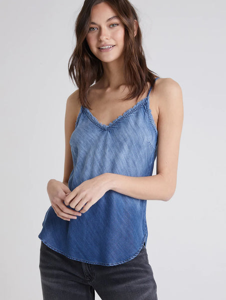 Dark Ombre Frayed Cami