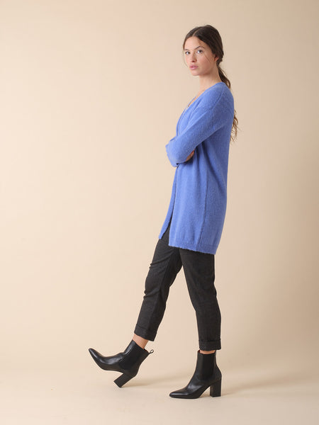 Snuggly Long Cardy ||  Azul