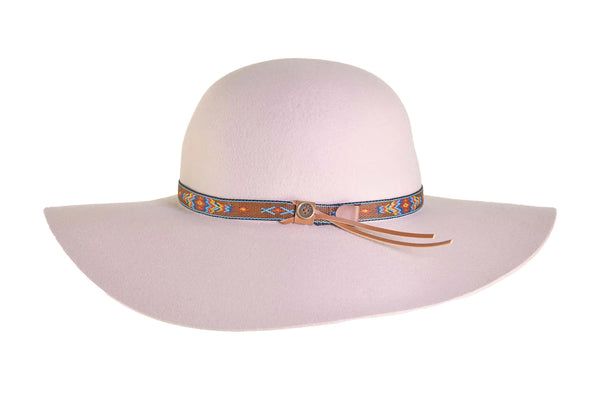 Little Hippie Floppy Felt Hat - Cream
