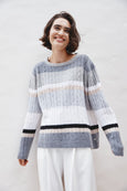 ASPEN STRIPE SWEATER || Cinder