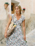 AD201 Watercolour Midi Dress || Rosa