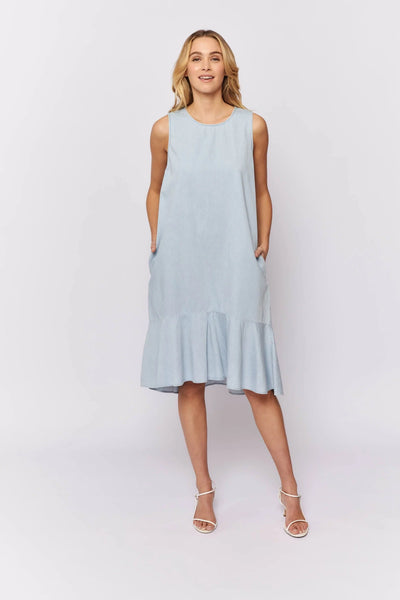 Sassy Dress || Pale Denim