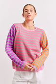 HENLEY SWEATER || Pink