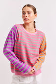 HENLEY SWEATER || Pink