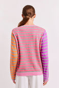 HENLEY SWEATER || Pink