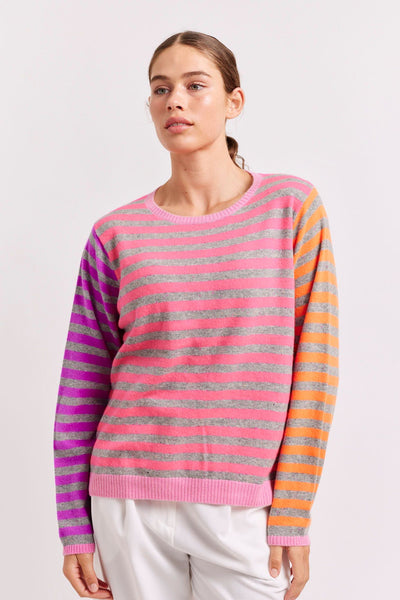 HENLEY SWEATER || Pink